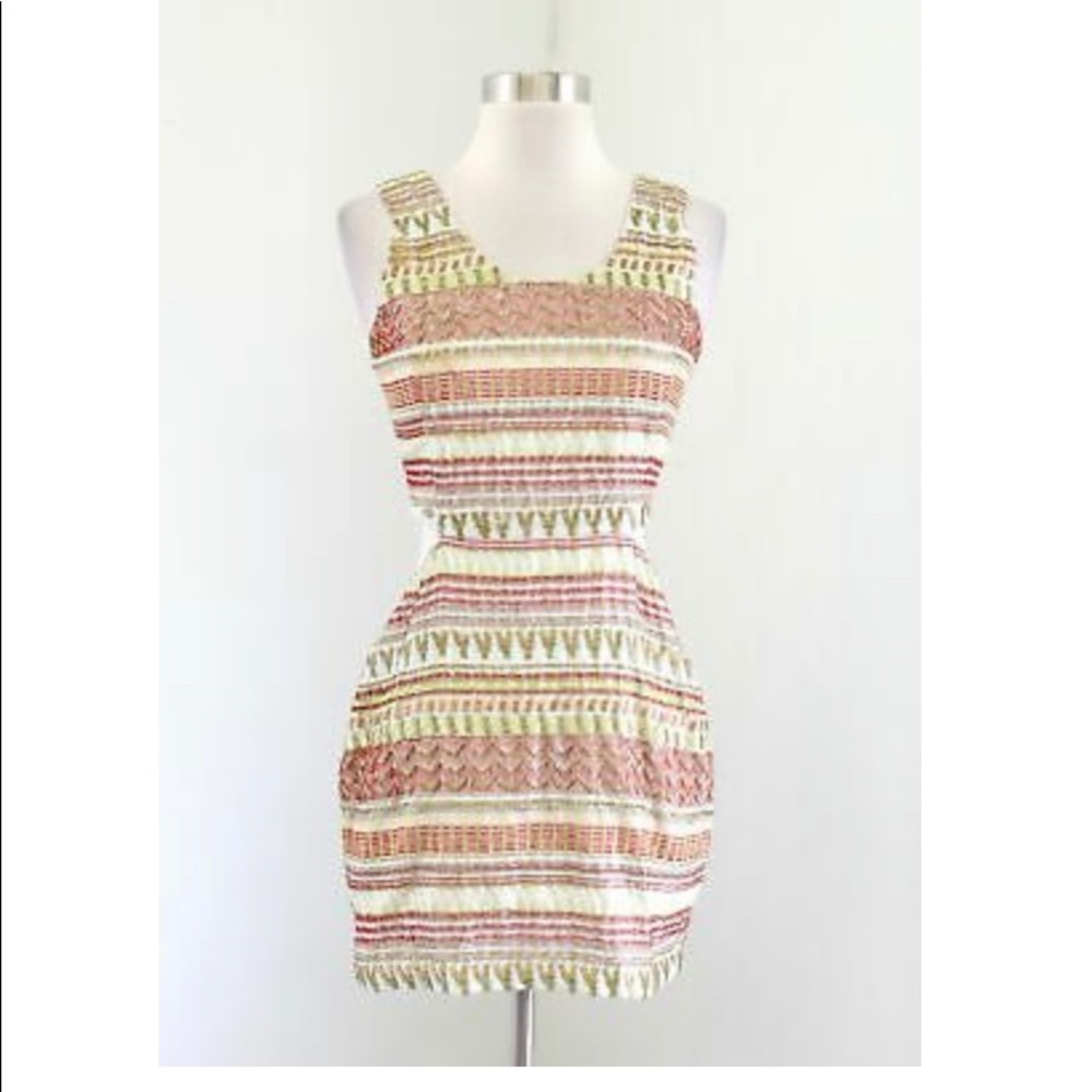 Parker beaded cutout dress